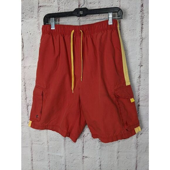 Polo Sport Ralph Lauren Swim Trunks Mens‎ M Red Swimwear Bathing Suit Beach Pool - Picture 1 of 11